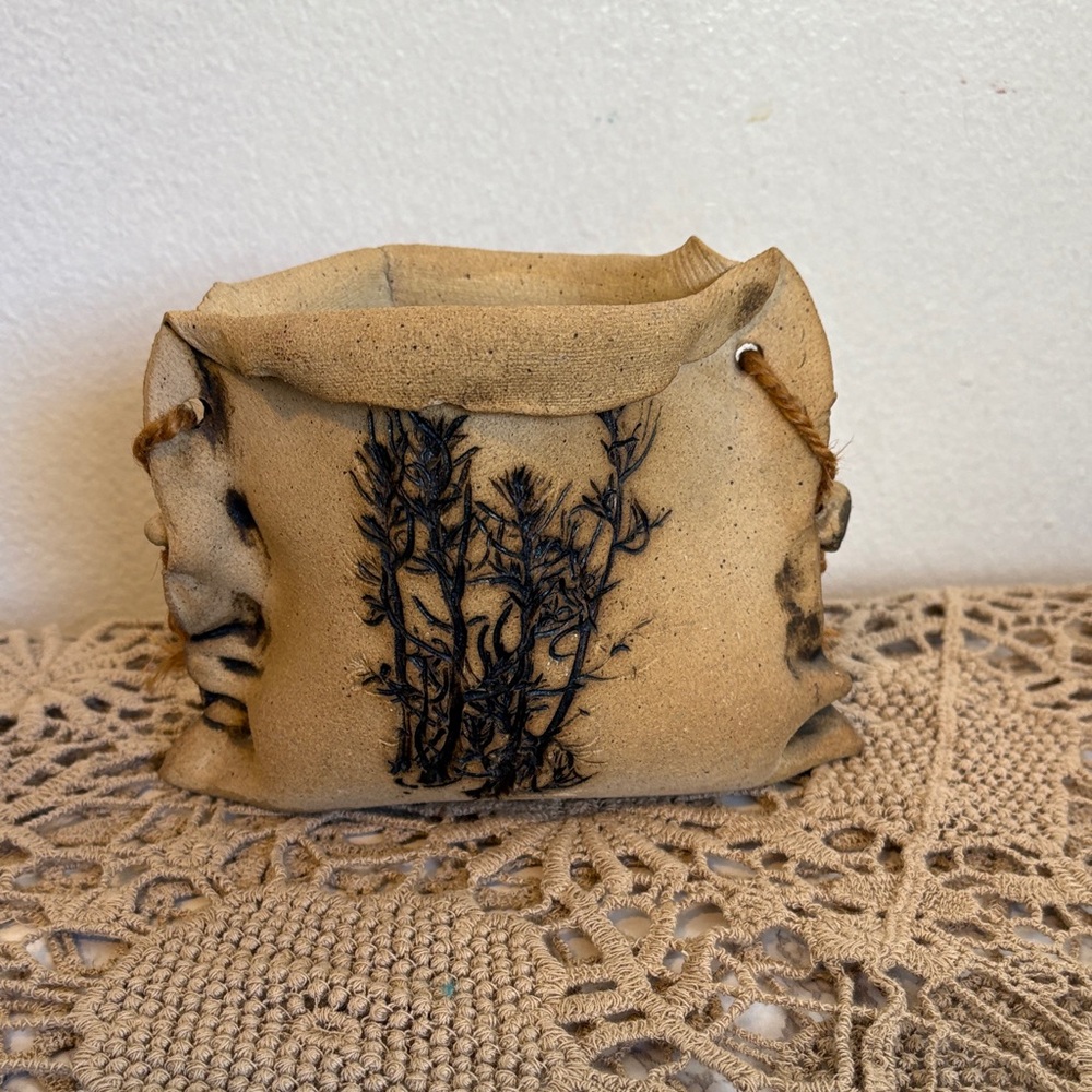 Botanical earthy bohemian pottery
